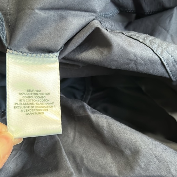 Tanya Taylor Kristie Mini Dress in Navy Blue and White Lace Poplin Sz M NEW - Picture 15 of 16